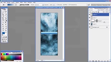 Cara Membuat Animasi Website dgn menggunakan Flash & Photoshop part 21 - Desain Background & Tombol