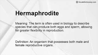 Hermaphrodite Meaning