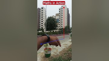 Height of a building using trigonometric | Maths Tricks