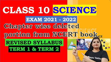 Class 10 Science Reduced/revised syllabus exam 2021-2022/latest announcement by CBSE for class 10