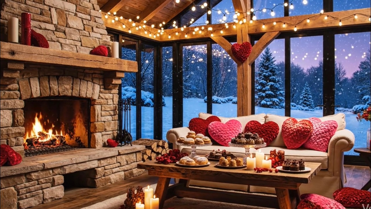 Warning: This Valentine’s Fireplace Ambience Is Too Cozy ❤️❄️