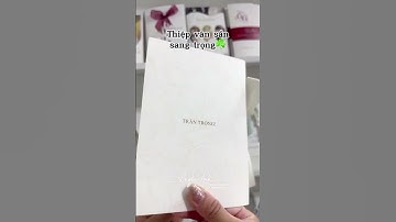 Thiệp cưới vân sần, tone trắng sang trọng, cao cấp cô dâu Hà Nội #wedding #thiepcuoidep #thiepcuoi