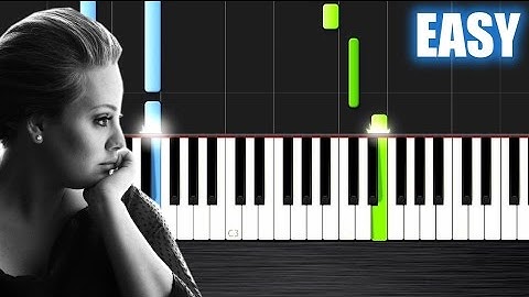 Adele - Someone Like You - EASY Piano Tutorial by PlutaX - Synthesia