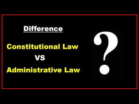ვიდეო: რა განსხვავებაა სამოქალაქო სამართალსა და ადმინისტრაციულს შორის