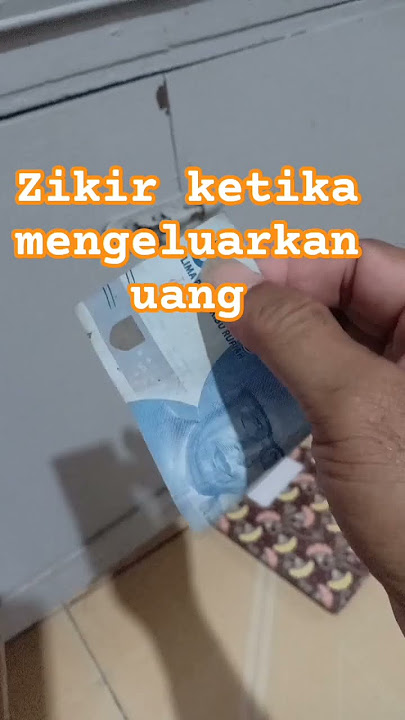 Zikr when spending money #syahditutorial