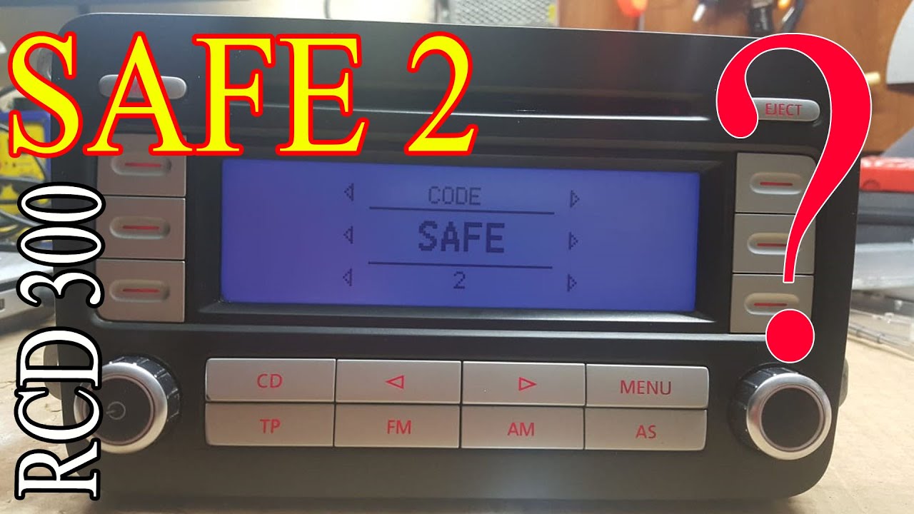 RCD 300 BVX CHROME CODE entering decoder key entering safe2 code - YouTube