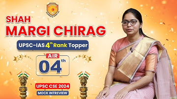 Shah Margi Chirag AIR 4 IAS - UPSC CSE 2024 Mock-interview met Topper | Vajirao & Reddy Instituut