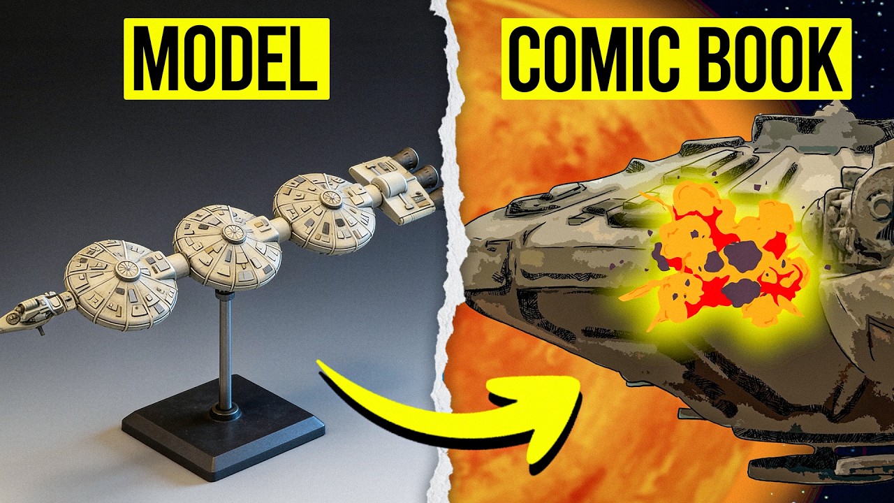 I Kitbashed a Model Refinery Spaceship …Then Brought It to Life