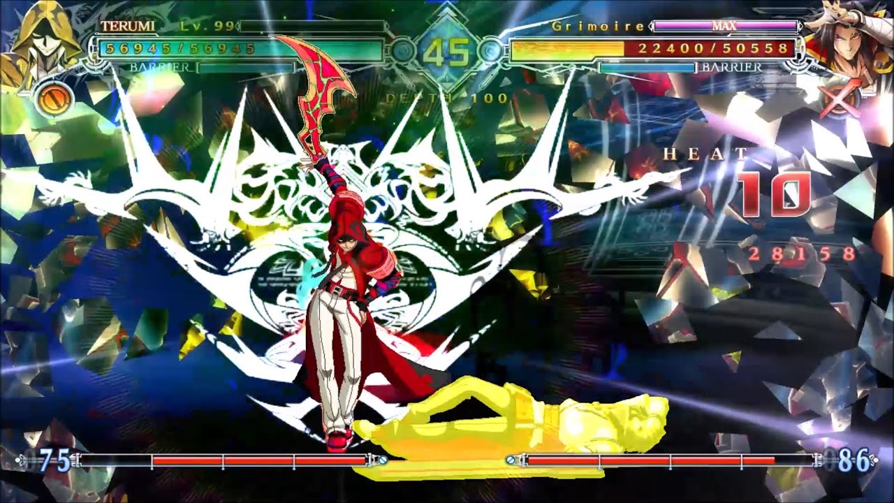 Blazblue Central Fiction Grim of Abyss Terumi Slow Starter Timelord Build i...