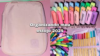 ORGANIZANDO MEU ESTOJO 100 PENS 2024!!🤩💕