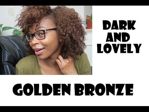 Dying Natural Hair With Dark And Lovely Golden Bronze ...