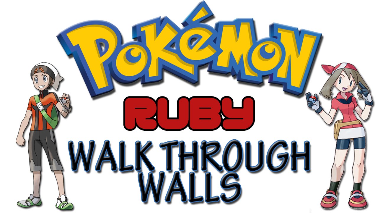 Pokemon Ruby - How To Walk Through Walls | GameShark Codes - YouTube