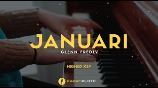Glenn Fredly - Januari (Karaoke Akustik + Lirik) || Higher Key