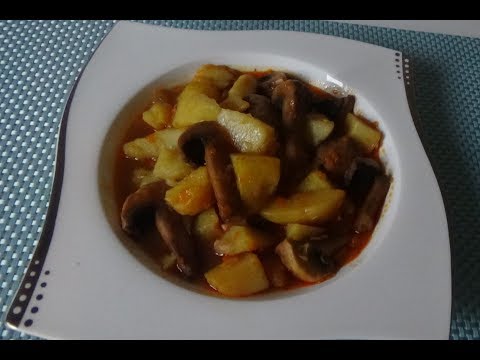 Тушеная картошка с грибами. ВКУСНЯТИНА!!!