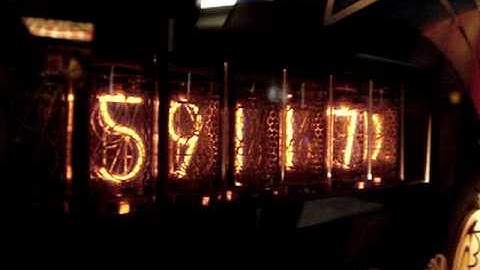 Nixie pinball display at Texas Pinball Festival