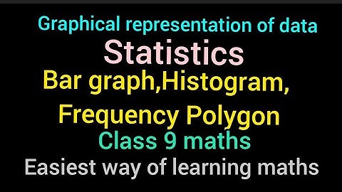 Graphical representation of data | Bar graph, Histogram, Frequency Polygon | Class 9 maths |