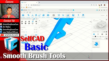 SelfCAD Smooth Face With Sculpt tools Tutorial