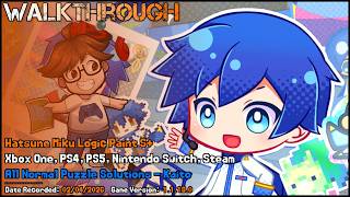 Walkthrough - Hatsune Miku Logic Paint S+ - All Solutions - All Normal Puzzles - Kaito screenshot 4