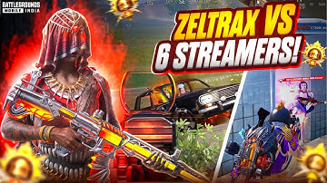 6 Youtubers Found me SUS ‼️ | ZeltraX vs Streamers in Conqueror Lobbies 🔥 | BGMI