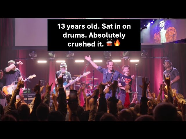 13 years old. Sat in on drums. Absolutely crushed it. 🥁🔥
