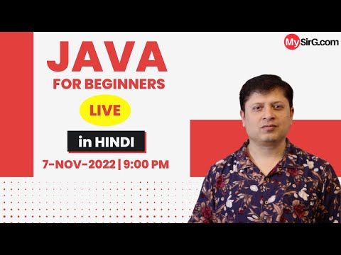 Java for Beginners | Admissions Open for LIVE Classes Batch | MySirG