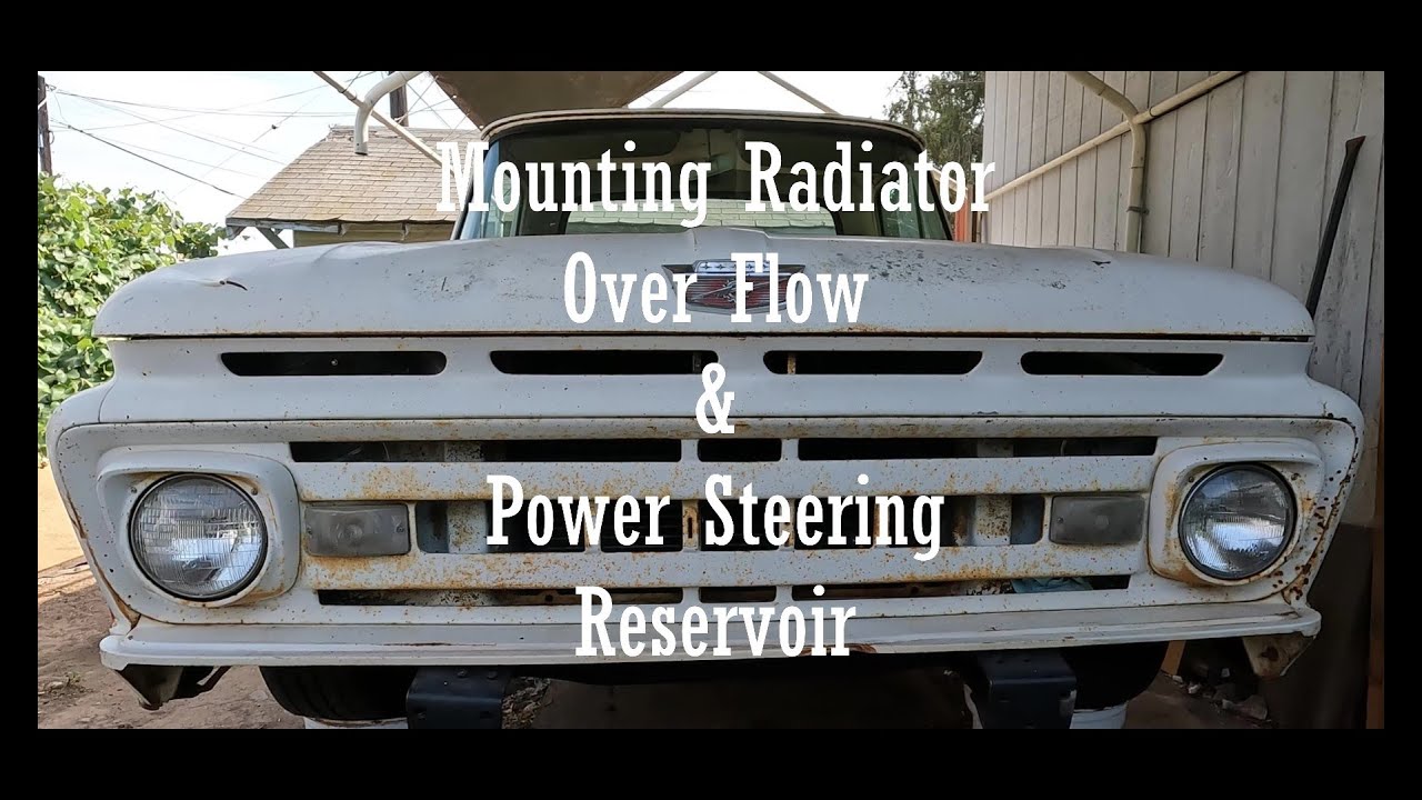 Pwr Radiator. Over Flow Radiator Over Flow And Power Steering Reservoir Install In 61 Unibody ...