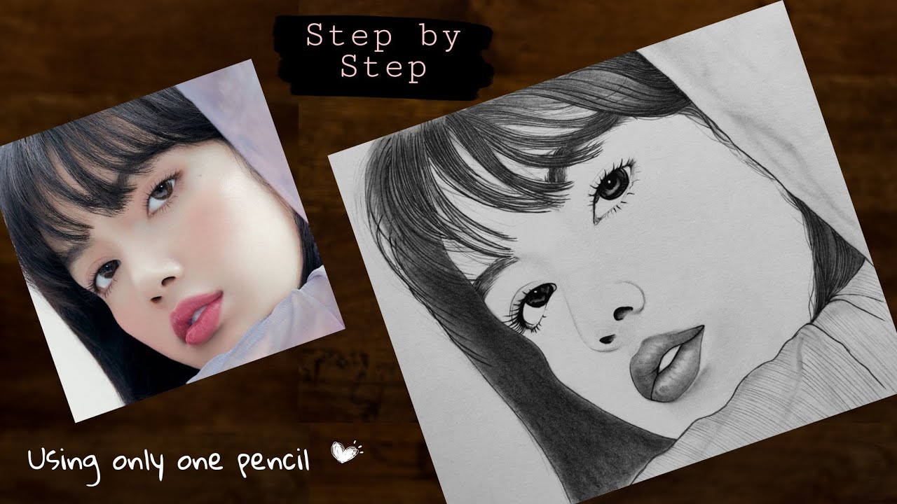 Lisa blackpink Pencil Portrait Sketch | eBay