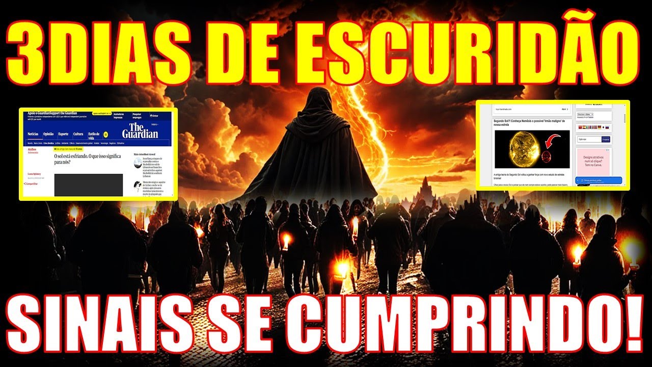 CENÁRIO APOCALÍPTICO! 3 DIAS DE ESCURIDÃO AS PORTAS!!! O SOL COMEÇOU A ...