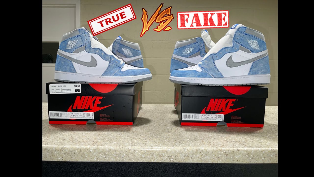 True vs Fake: Air Jordan 1 Retro High OG 'Hyper Royal' + DO NOT BUY ...