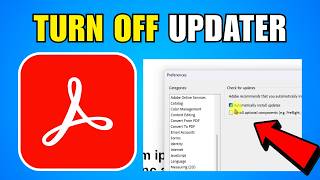 How To Turn Off Updater In Adobe Acrobat (2026) (New Update)