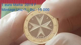 Error 1 euro Malta -2019F