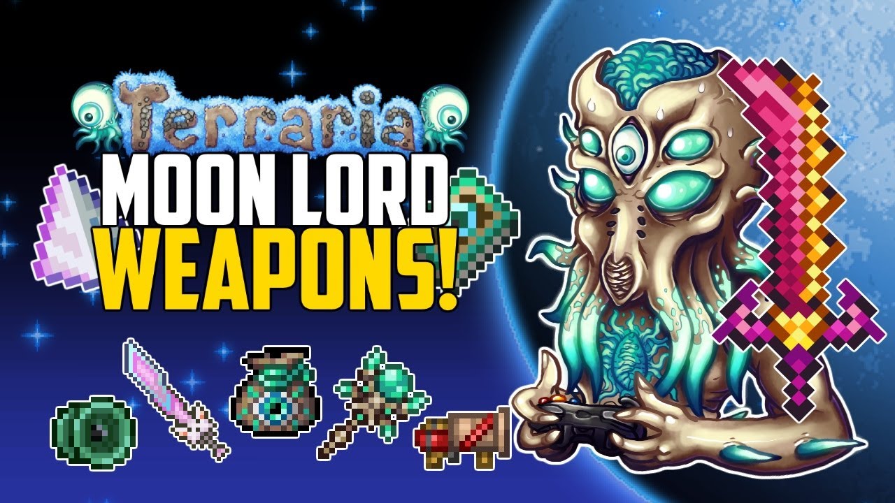 Terraria TODOS os Drops dos Bosses - Moon Lord