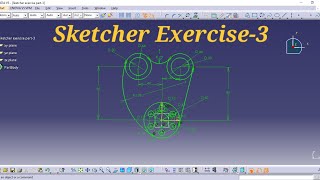 Sketcher Exercise CATIA V5– Part 3 | Fully Constrained Sketch Practice | Enginuity Lab