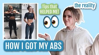 HOW I GOT MY ABS! The reality...