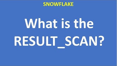 What is the RESULT_SCAN| How to use RESULT_SCAN?Table Functions|Snowflake|Datacloud|VCKLY Tech