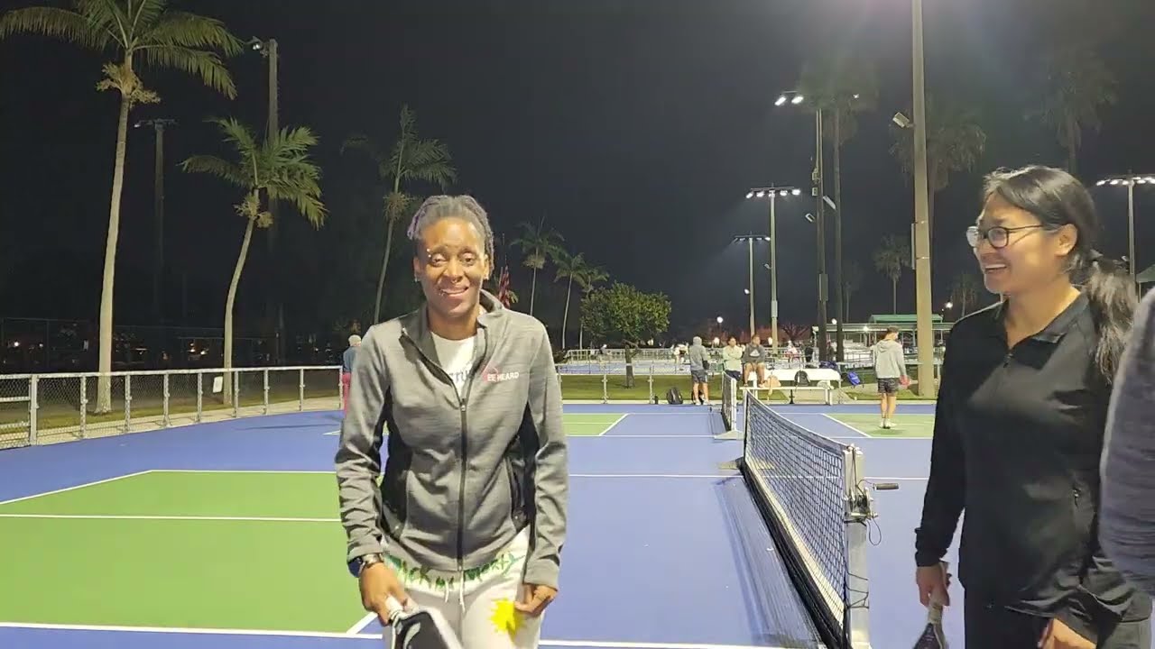 My Partner Pickleballed Right Out Her Shoe lol | Cold Night Game