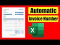 How to Change Invoice Number Automatically in Excel