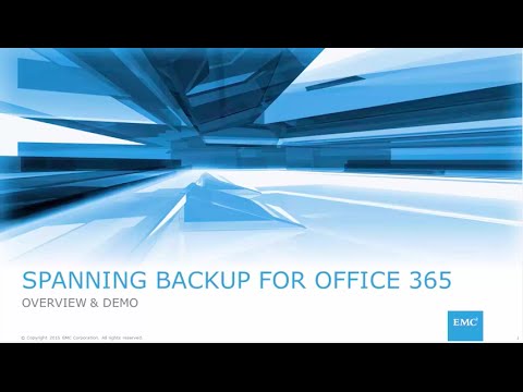 Demo: Spanning Backup for Office 365