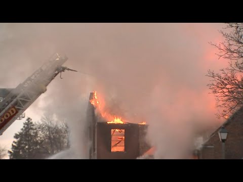 Maywood Church Roof Caves In During Massive Fire