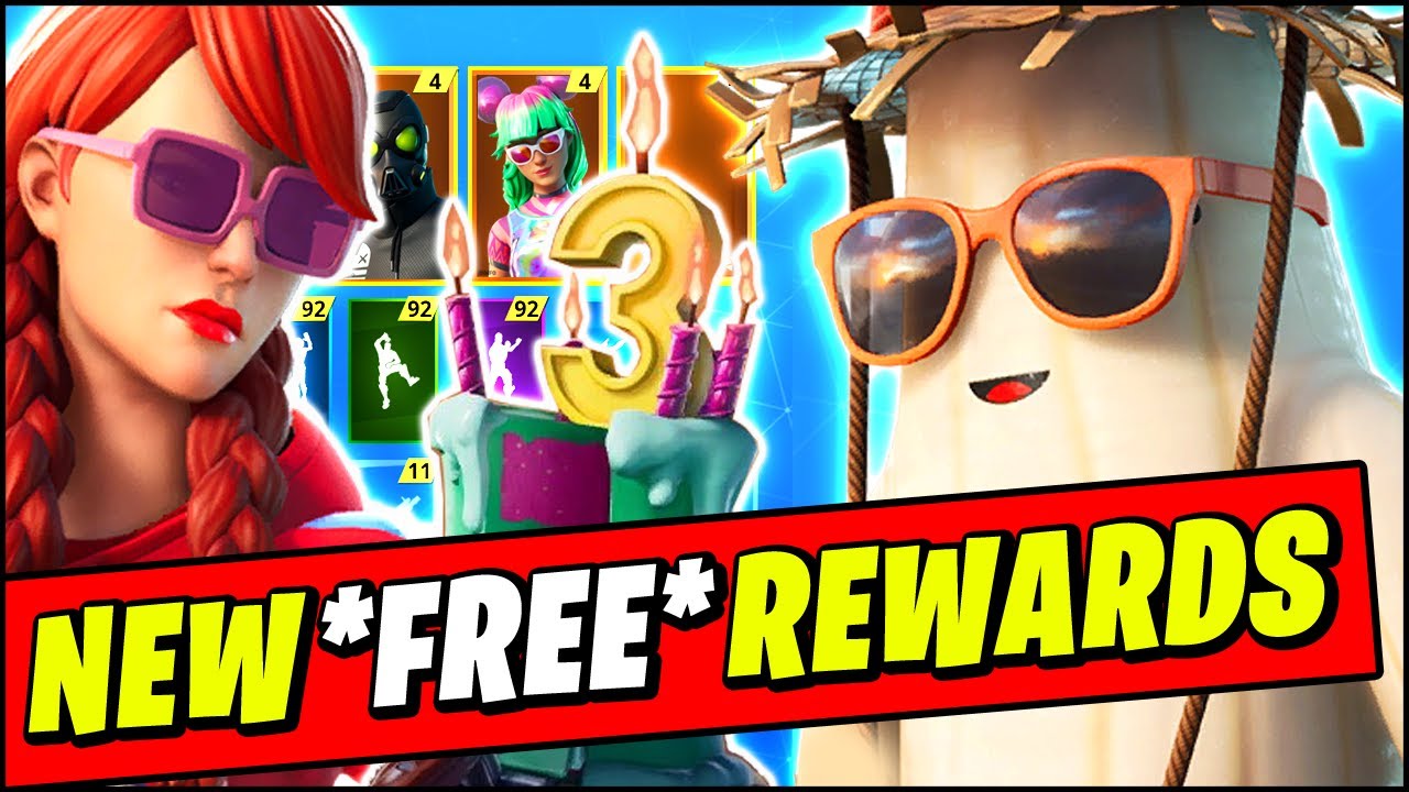 New Fortnite 13 30 Car Update Skins 3rd Birthday Free Rewards Unpeely And All Summer Skins Youtube