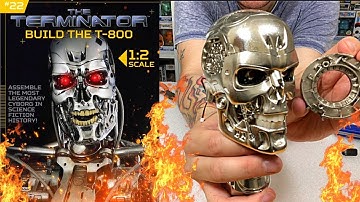 Build The Terminator T-800 Issue  22  - Connect the Jaw + Assemble the Head (Speed Build )