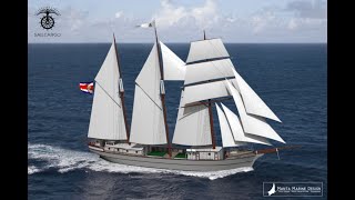Some 200 workers from 27 nations are building a hybrid sailboat on the Pacific coast of Costa Rica