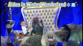 Aiden Visits  Winter Wonderland ⛄️❄️