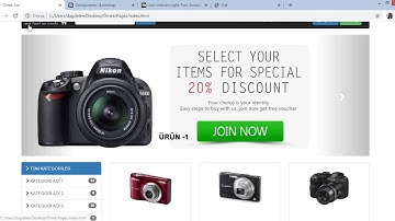 WEB TASARIM (Bootstrap) Ders - 5: Container ve Footer Olusturma