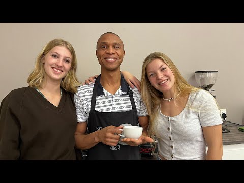 BARISTA TRAINING WITH JOSEPH MATHEATAU SA's 1st BLIND BARISTA
