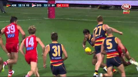 Lynch threads the needle for a cracking goal - AFL