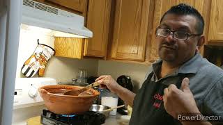 Frijoles con hongos de masa