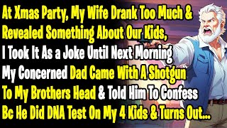 At Xmas Party, My Wife Drank Too Much & Revealed Something About Our Kids, I Took It As a Joke