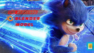 Sonic the Hedgehog Movie -Blender Model