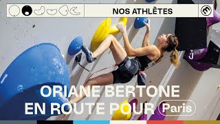 Escalade - Oriane Bertone en route pour Paris